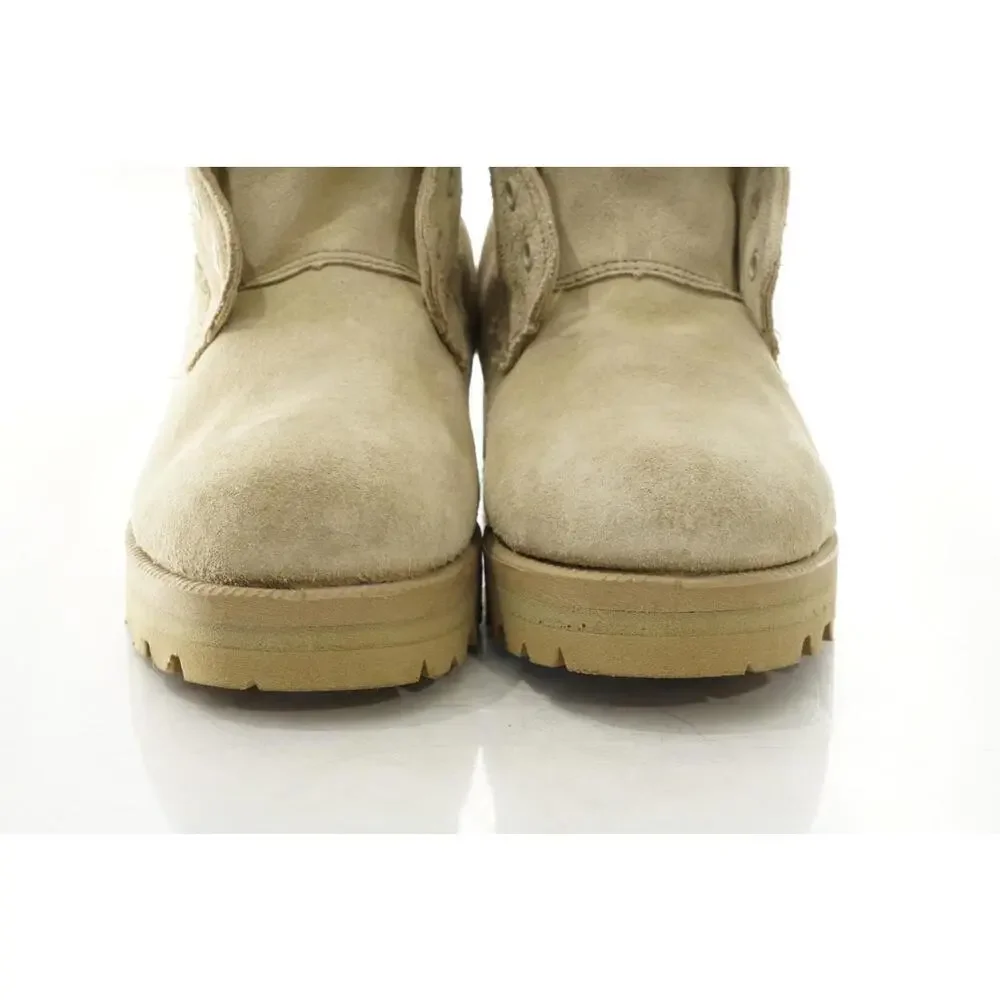 Military Desert Tan Suede Boots With Vibram Soles Men's Sz 6.5R Shoes